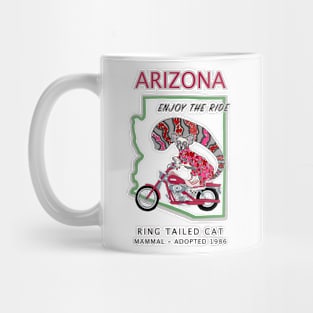 Arizona, Ring Tailed Cat, Love, Motorcycles, Enjoy the Ride, Valentines Day Gift Mug